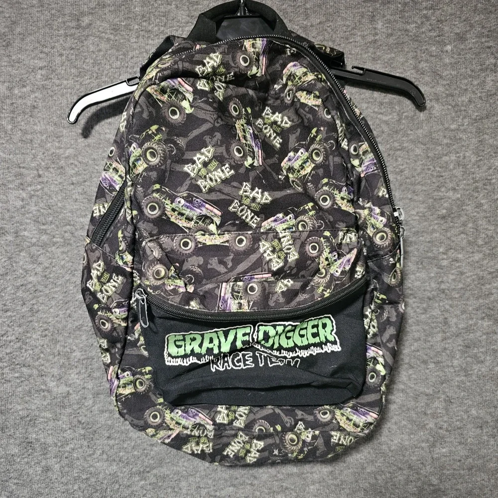 Vintage Grave Digger Race Team Back Pack Monster Jam Bad To The Bone